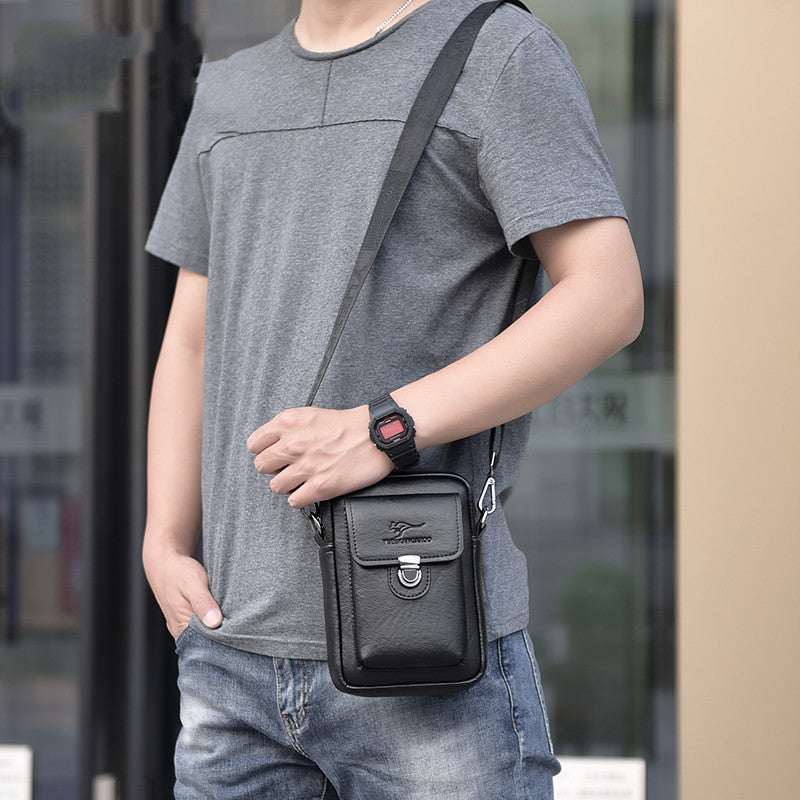 Men&#39;s Fashion Casual Mobile Phone Bag Messenger Bag