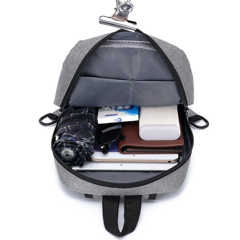 Men&#39;s Rechargeable Messenger Shoulder Bag Anti-theft Business Casual Anti-splashing