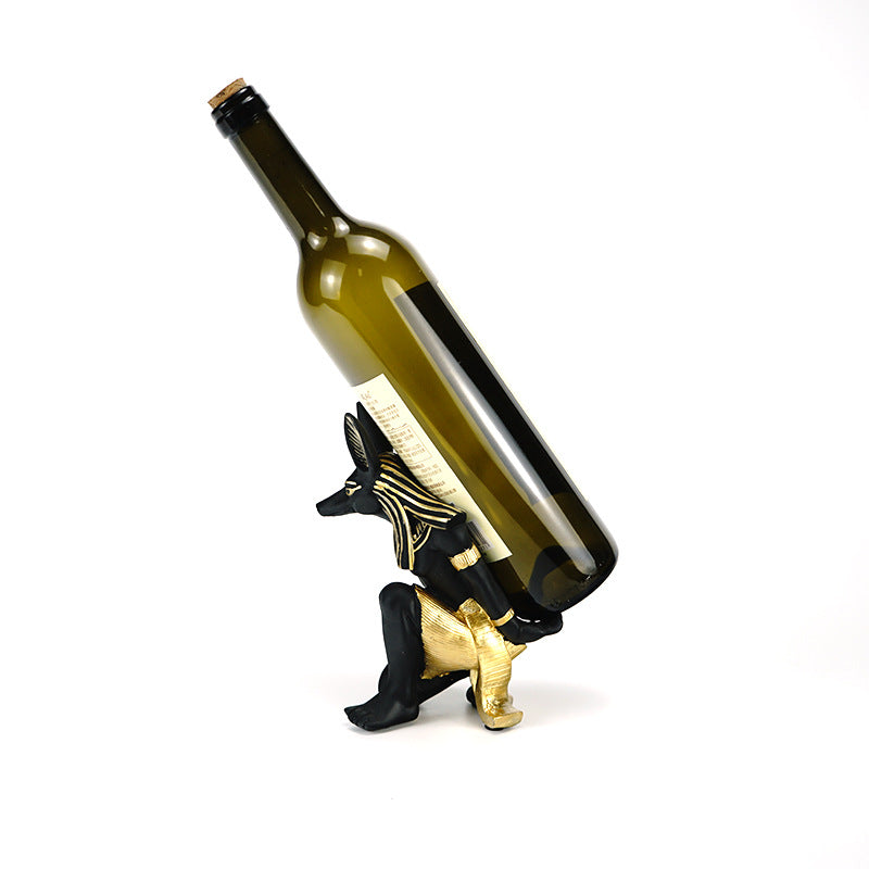 Creative Wine Rack Decoration Anubis Dog God Wine Rack