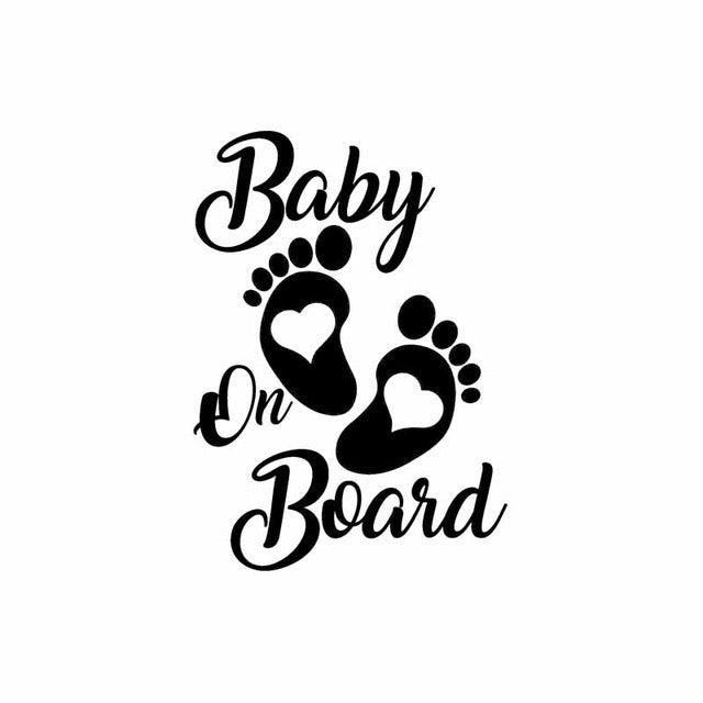 Baby On Board Warning Car Sticker