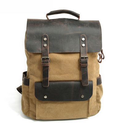 Unisex College Vintage Canvas Backpack