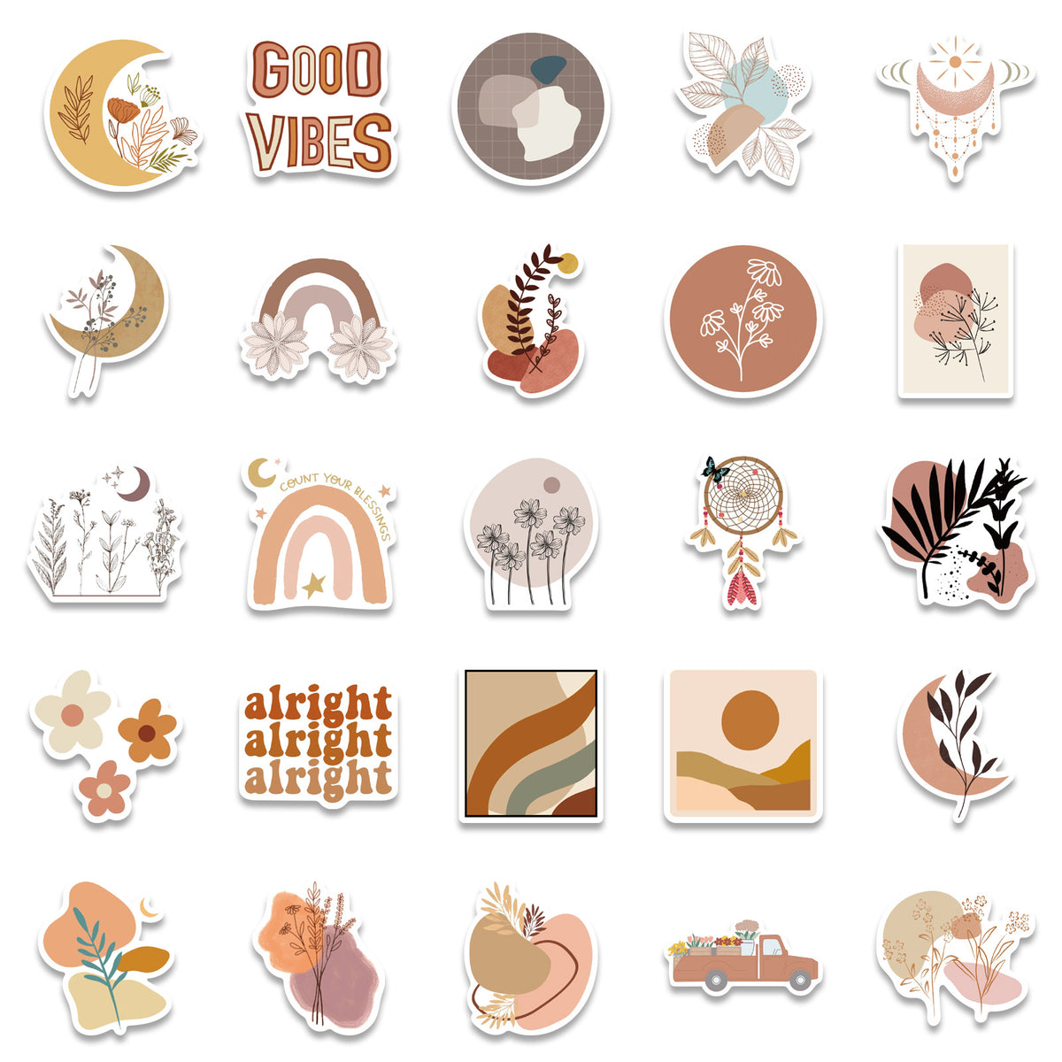 Waterproof Bohemian Style Graffiti Sticker