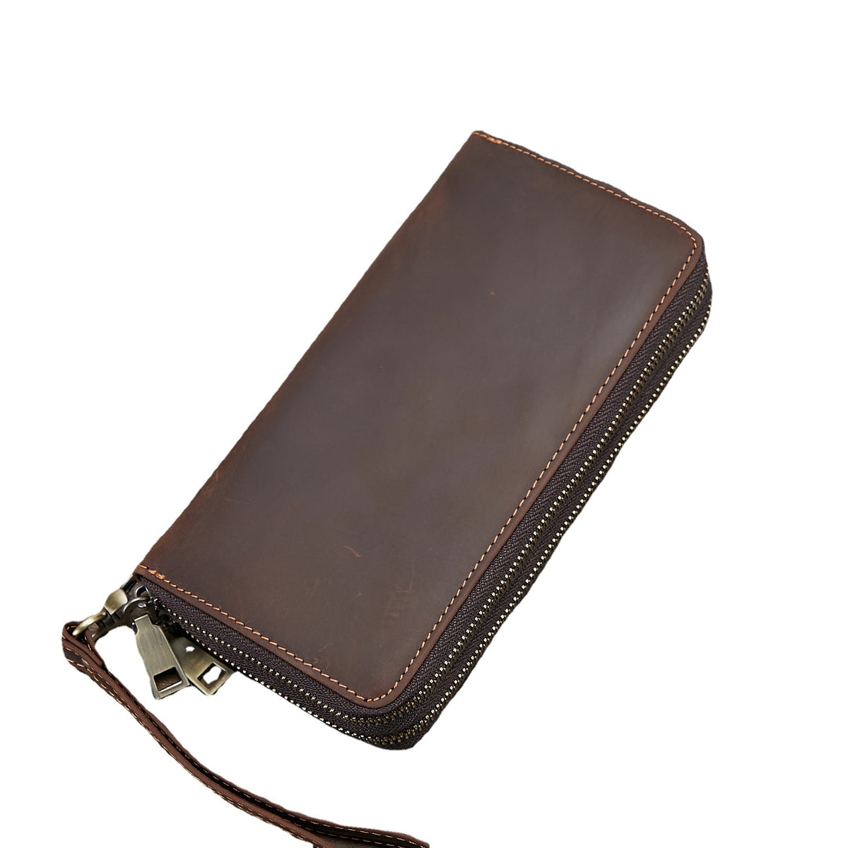 Men&#39;s Wallet Genuine Leather Fashion Retro Long Wallet