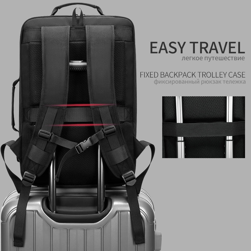 Business Casual Backpack PVC Waterproof Laptop Bag Travel Backpack Urban Fashion Outdoor Men&#39;s Bag