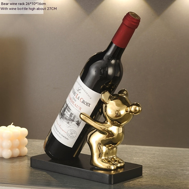 Light Luxury Living Room Wine Rack Artware Decorations Ornaments