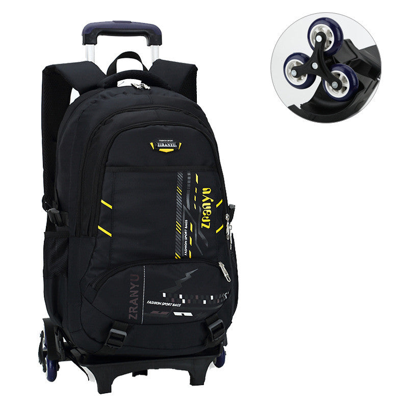 Lightweight Three Wheeled Children&#39;s Trolley School Bag