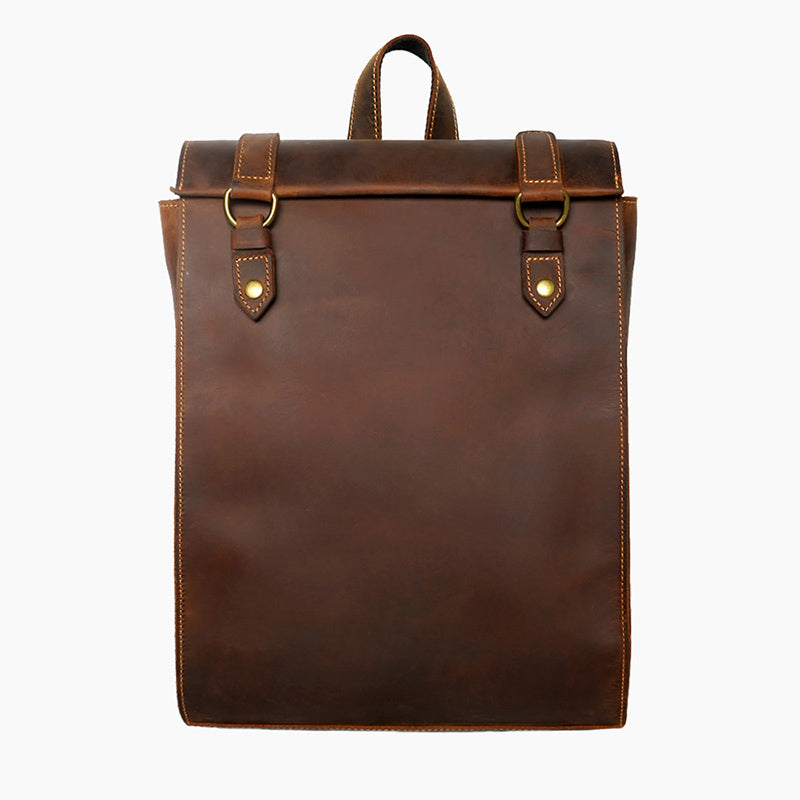 Men&#39;s Vintage Handmade Genuine Leather Backpack