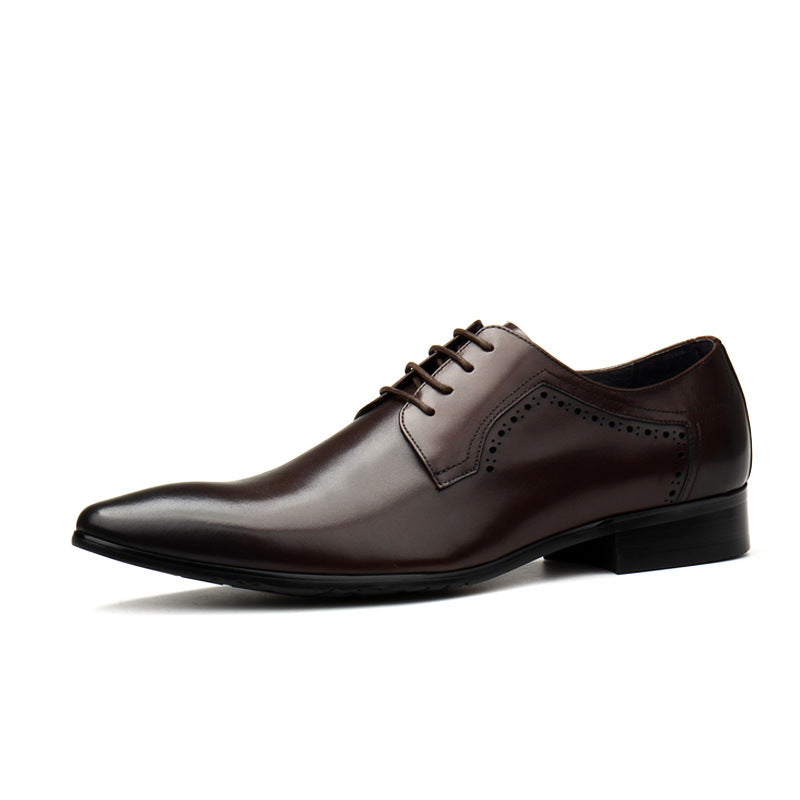 Men&#39;s Lace-up Formal Leather Shoes Black