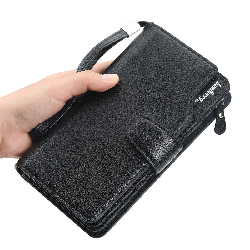 Men&#39;s Long European And American Large-capacity Clutch