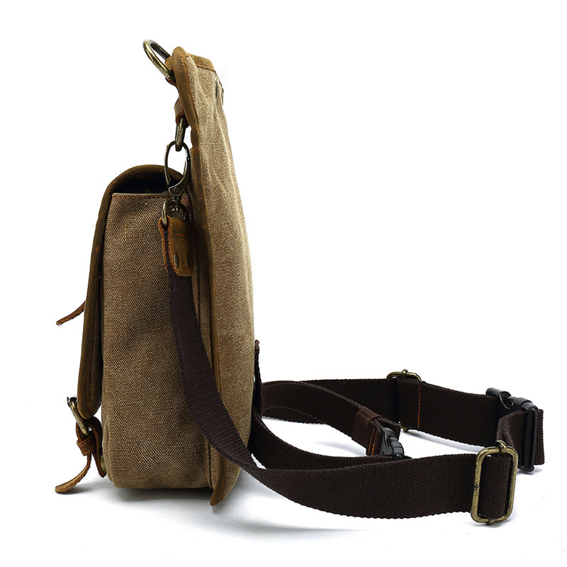 Men&#39;s Canvas Fashion Casual Shoulder Messenger Bag