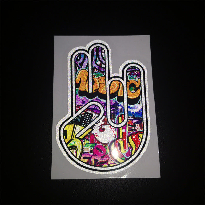 Car Windshield Graffiti Reflective Sticker