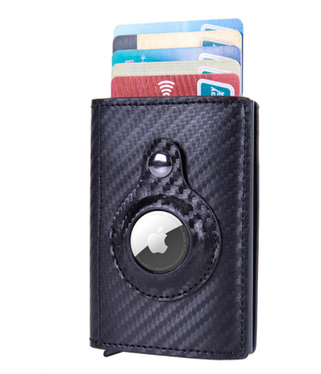 Aluminum Alloy Carbon Fiber Clip Anti-theft Card Holder