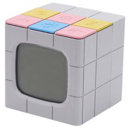 USB Charging Voice Control Alarm Clock Creative Time Rubik&#39;s Cube Model Crafts Home LED Eye Care Night Light Cartoon For Home