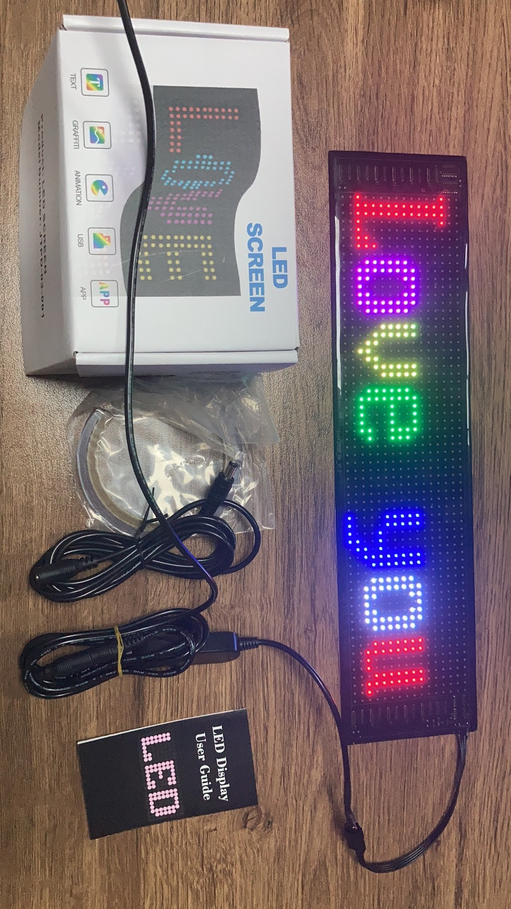 Flexible LED Wireless Connection Vehicle-mounted Full-color Led Soft Screen