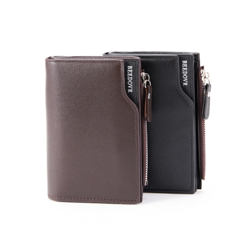 Men&#39;s Short Wallet Multifunctional Zipper Bag