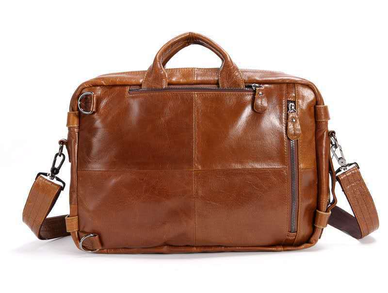 Men&#39;s Multi-functional First-layer Imported Leather Bag