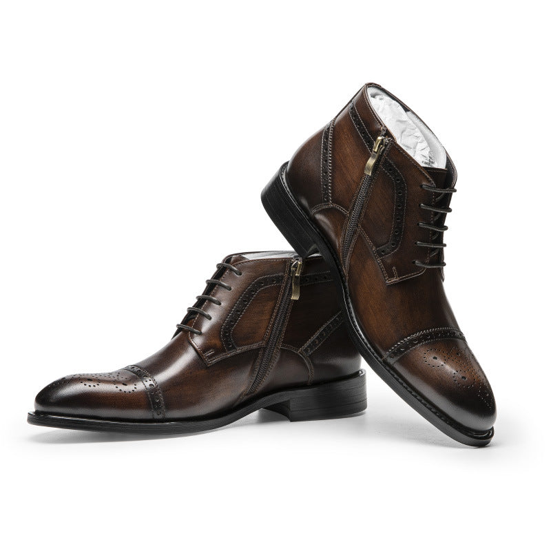 Men&#39;s Business Suit Leather  Boots