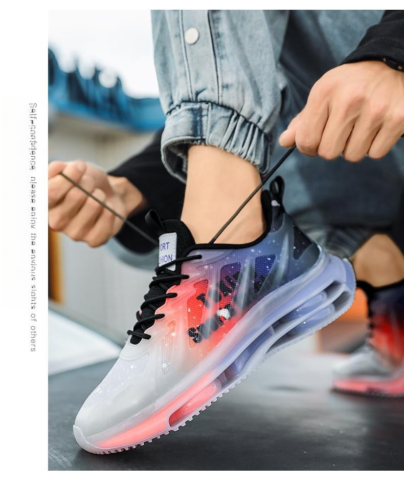 New Trendy All-match Sports And Leisure Running Men&#39;s Heightened Daddy Shoes