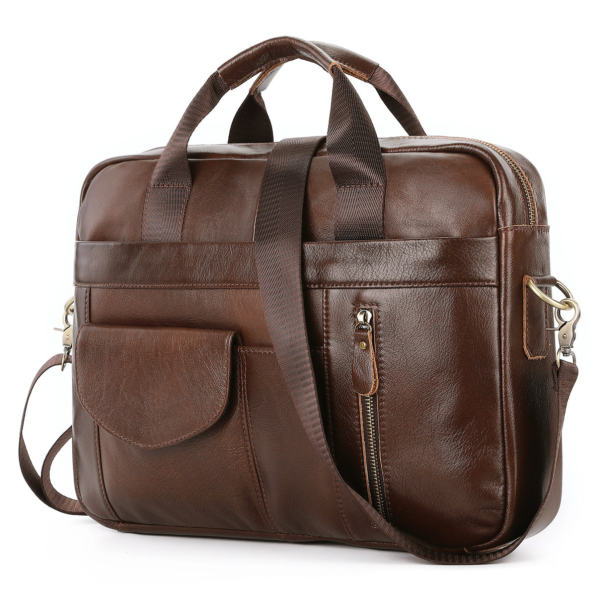 Men&#39;s Portable One-shoulder Cross-body Briefcase