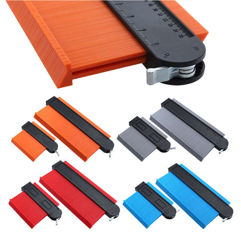 Encryption Widening Self-locking Contour Gauge Ruler