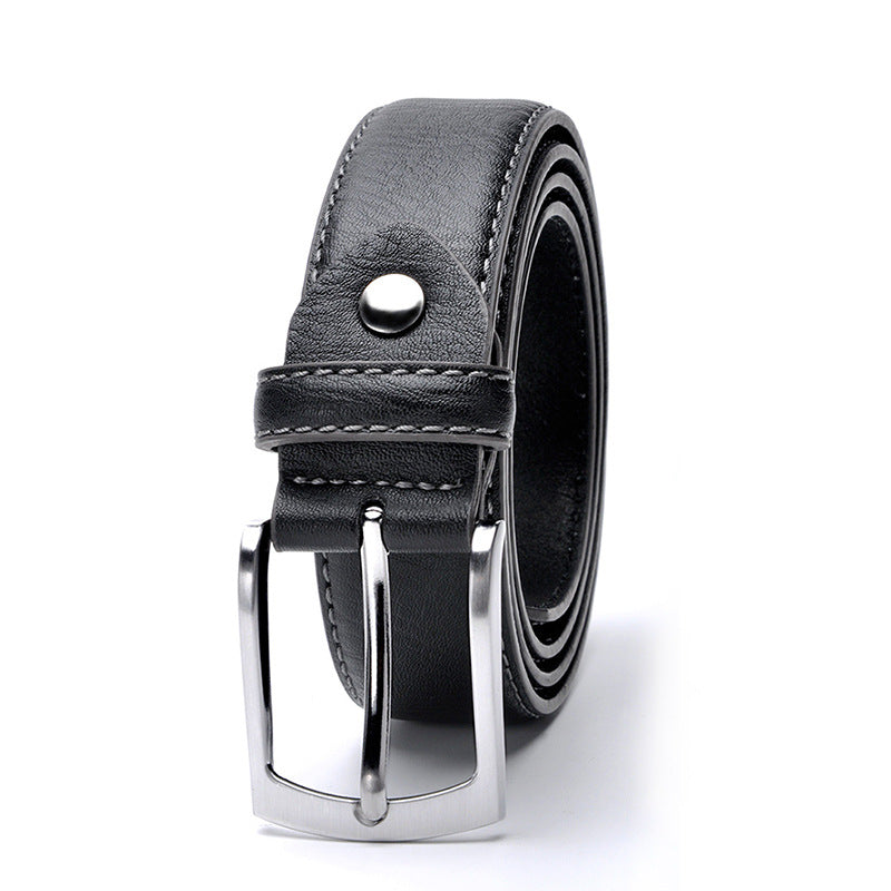 Men&#39;s Belt Pin Buckle Leather Leather Leisure Belt