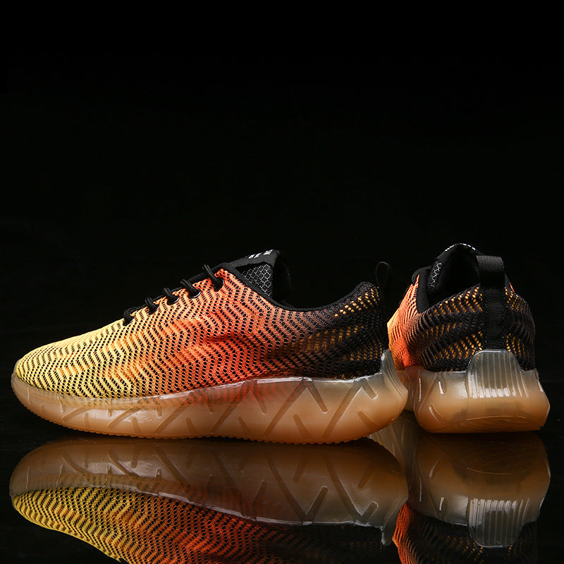 Running Shoes Trend Mesh Student Shoes Men&#39;s Sports Single Shoes Youth Trendy Shoes Wholesale