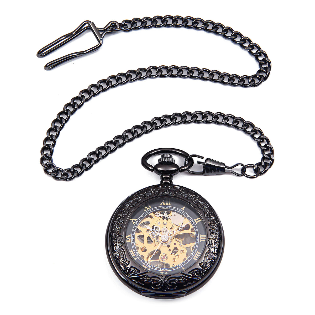 Creative Fashion Trend Wind-winding Mechanical Pocket Watch