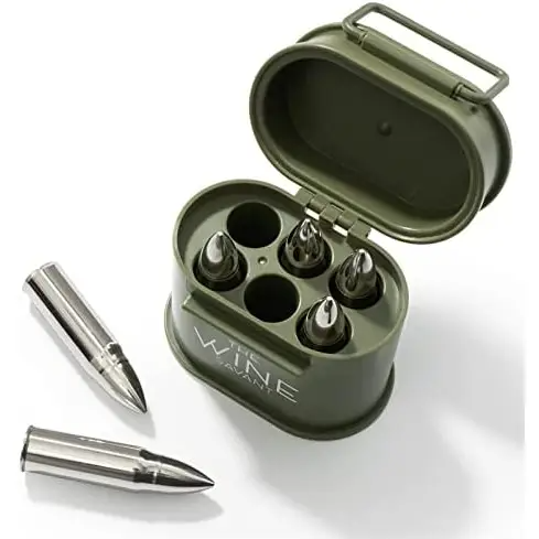 Whiskey Stones - Giftbox set - Stainless Steel -  Green Set