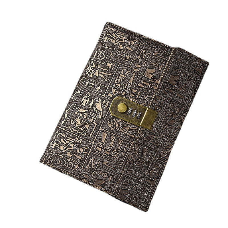 Password Book With Lock Diary European Style Retro Thick
