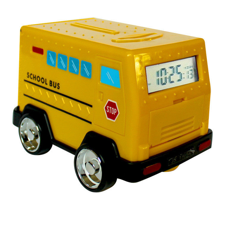 Cartoon Money Transport Truck Money Cabinet Coin-operated Piggy Bank Password Piggy Bank Car