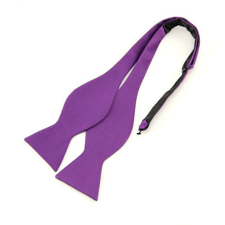 Men&#39;s Wedding Flat Head Tie 5 Cm Monochrome Streamer