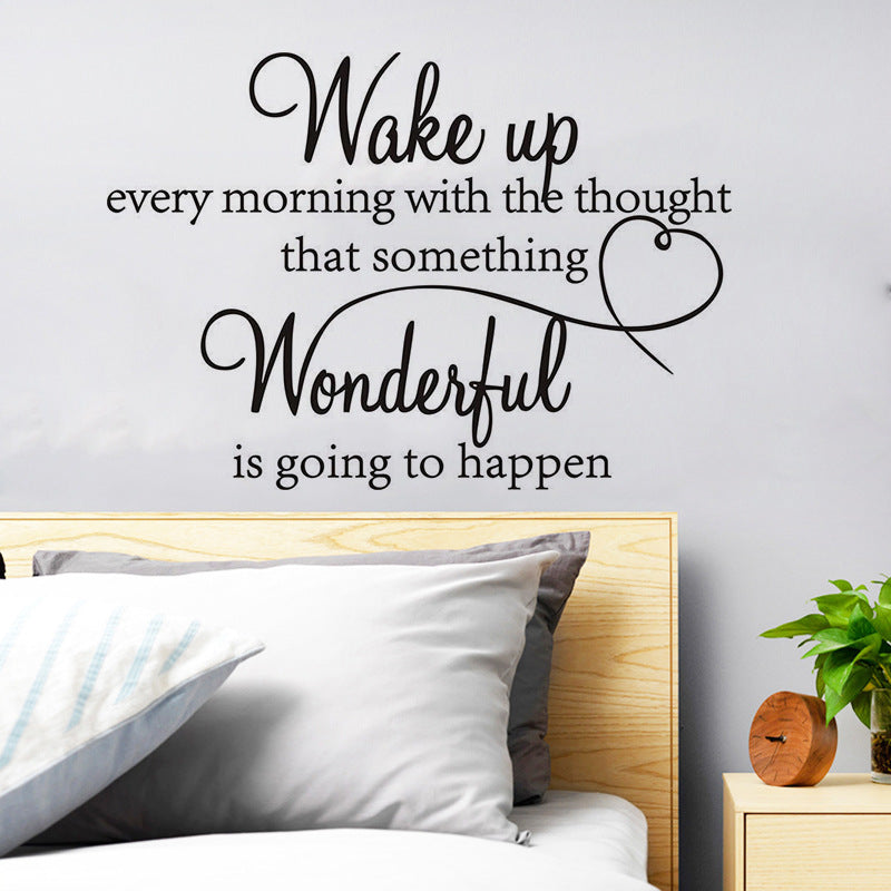 Wake Up English Proverbs Motivational Sticker