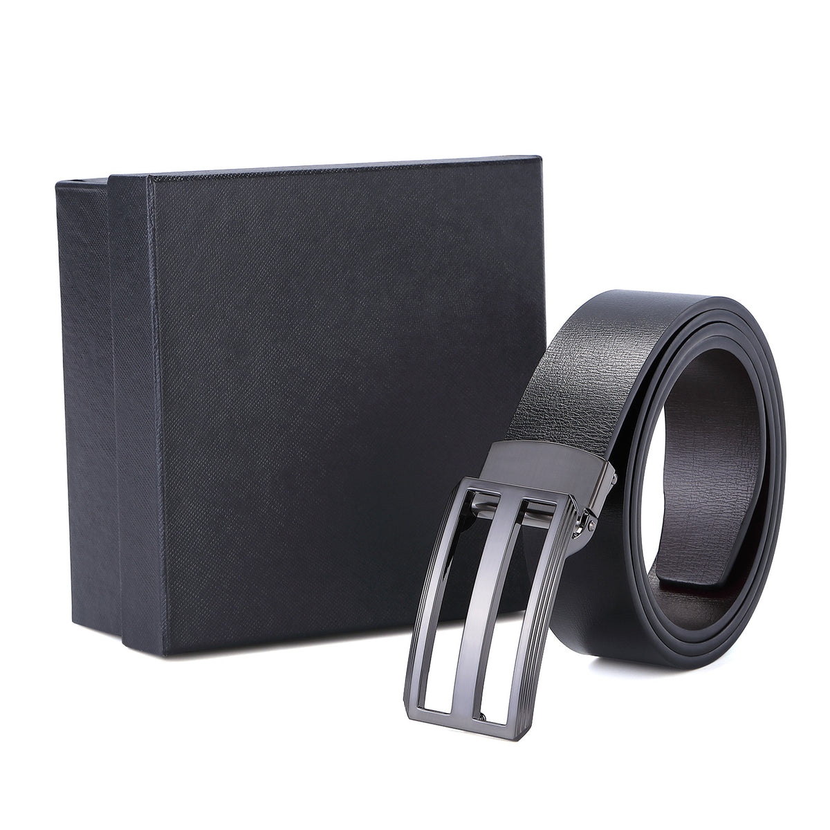 Fashion Automatic Buckle Leather Men&#39;s Belt