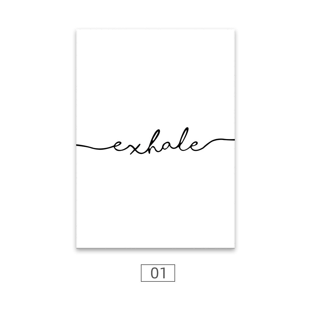 Nordic Black And White Art Canvas Painting Living Room Bedroom Home Decorative Painting