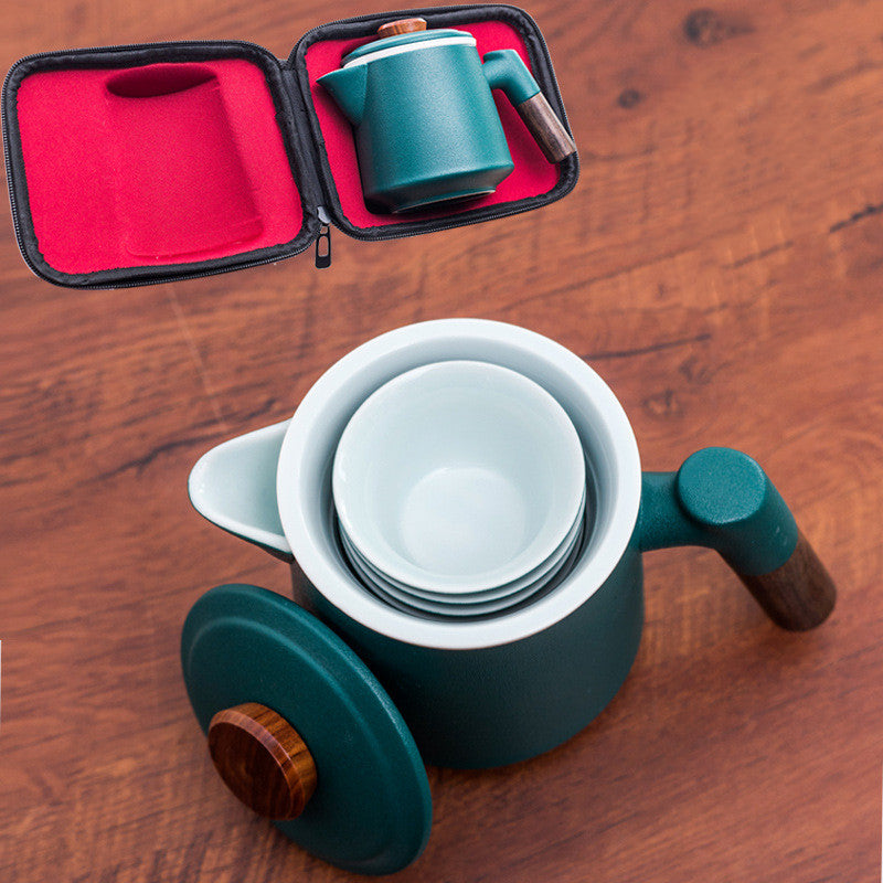 Travel Kung Fu Tea Set Small Ceramic Quick Guest Cup