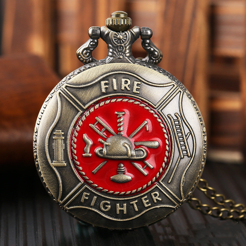 Fire Sign Quartz Flip Men&#39;s And Women&#39;s Commemorative Pocket Watch