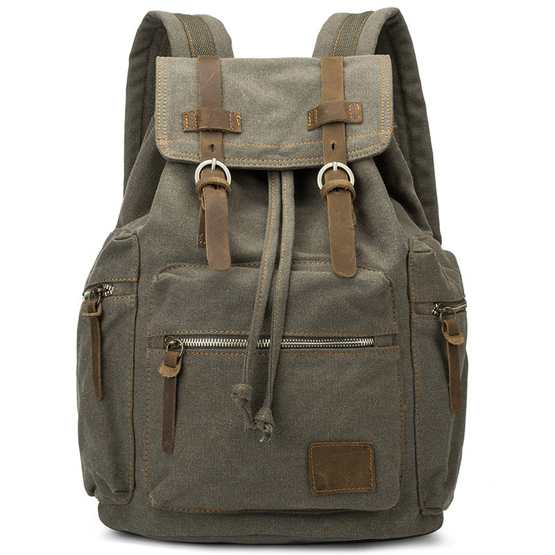 European And American Retro Men&#39;s Large Capacity Canvas Bag New