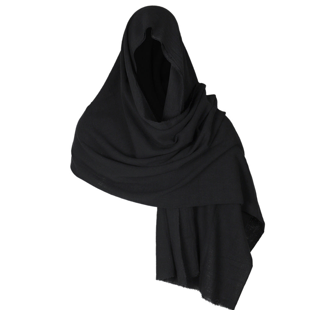 Halloween Medieval Cotton Scarf Cape Wanderer Cloak