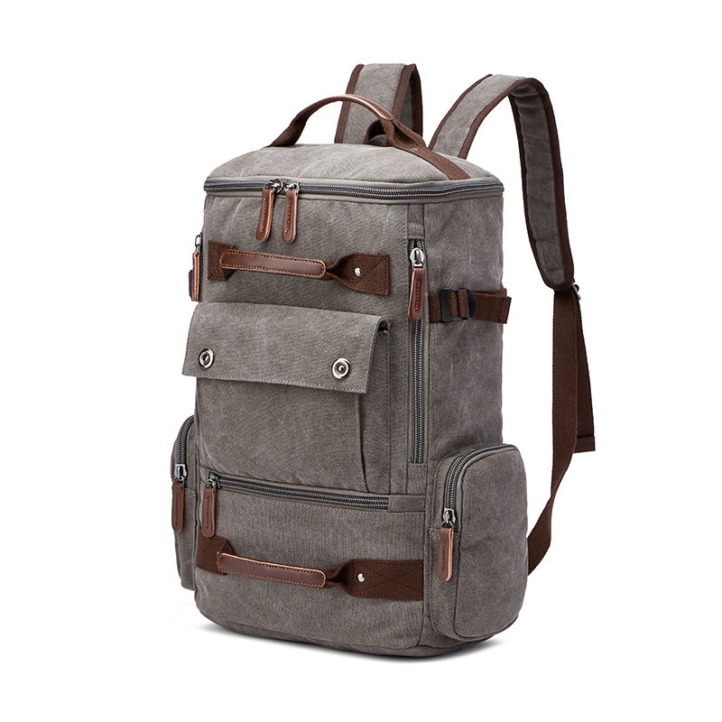 Men&#39;s Backpack Vintage Canvas Backpack  Men&#39;s Travel Bags Large Capacity Backpack Laptop Backpack