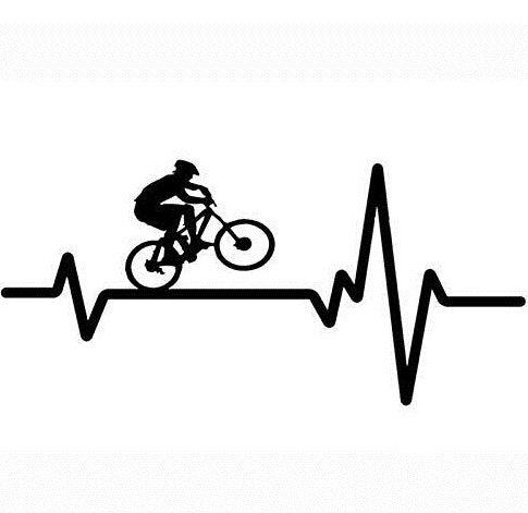 Mountain Bike ECG Animal Bumper Stickers Foreign Trade Window Glass Animal Sticker AL1725