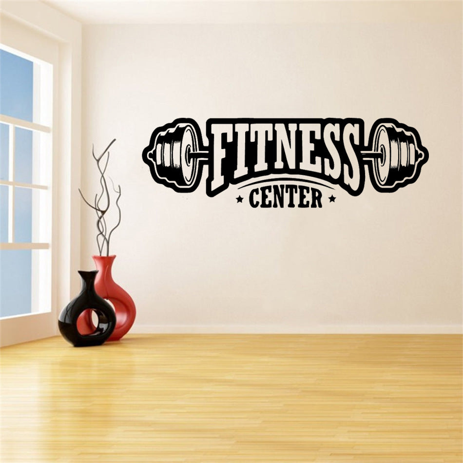 Barbell Vinyl Wall Sticker Wallpaper