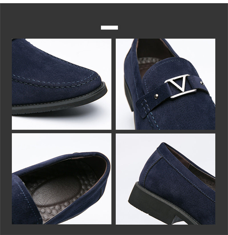 Large Men&#39;s Lefu Leather Shoes