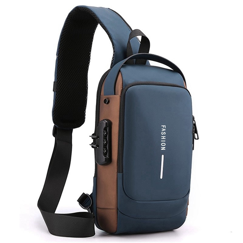 Motorcycle Chest Bag Password Anti-theft Men&#39;s Fashion