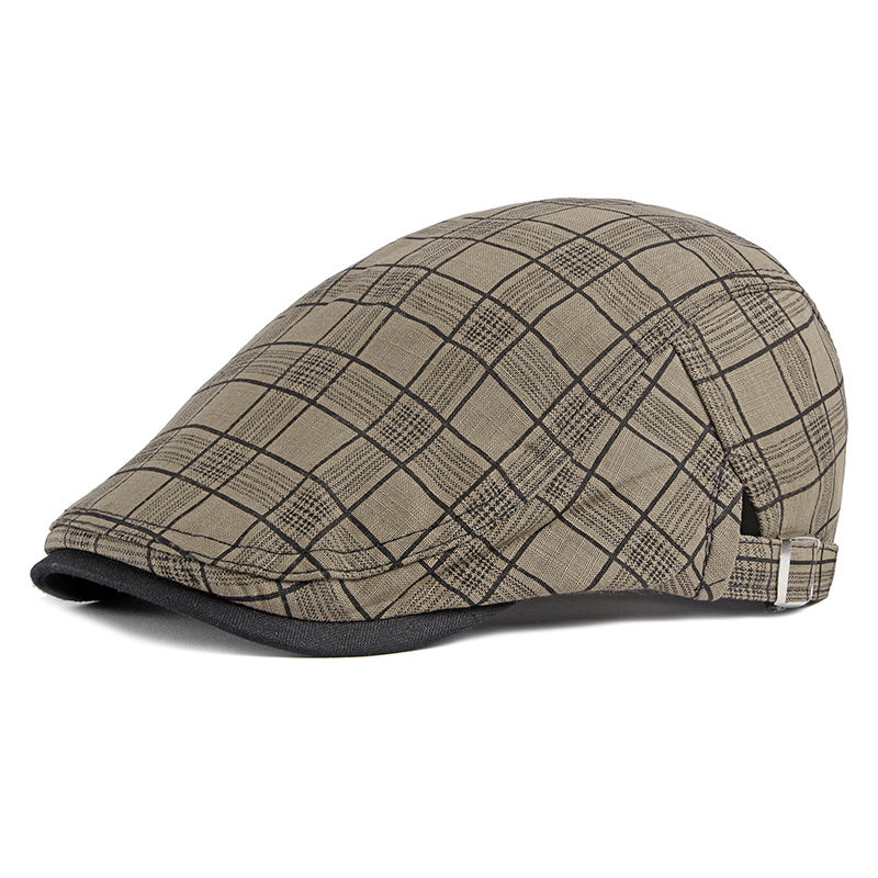 Men&#39;s Trendy Sunshade And Breathable Cotton British Cap