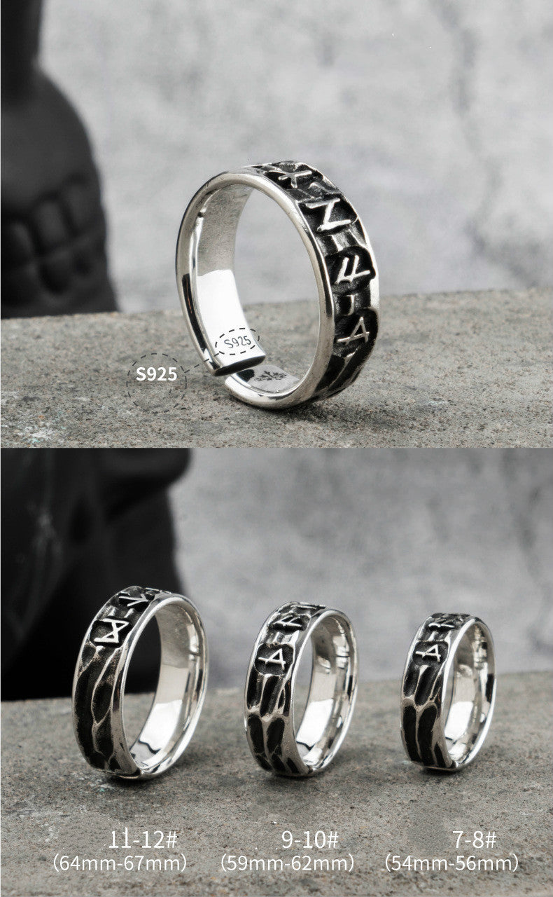 Hand-designed Cross-border Hot Sale Nordic Viking Totem Pirate Ring