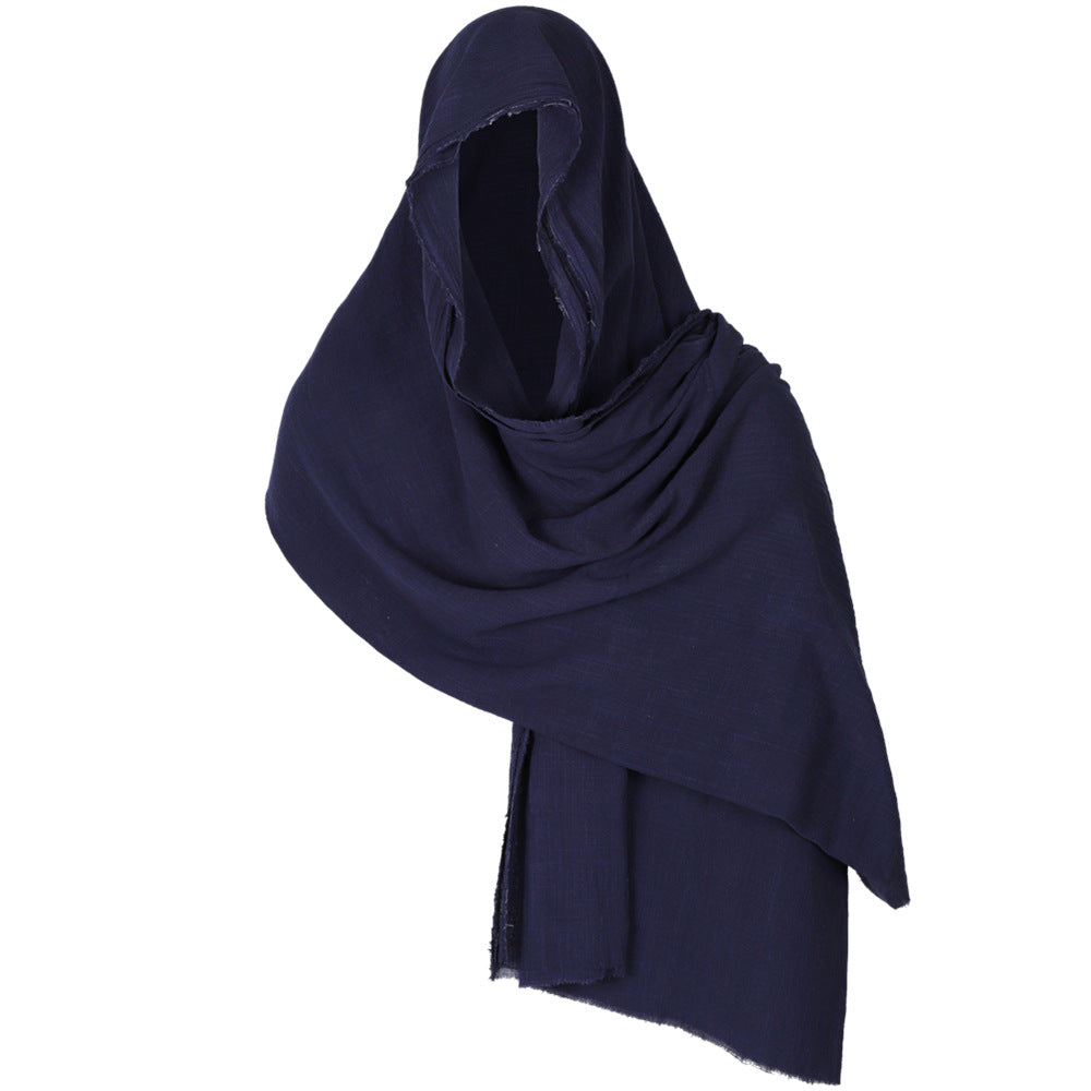 Halloween Medieval Cotton Scarf Cape Wanderer Cloak