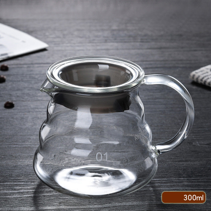 High Borosilicate Glass Cloud Coffee Pot Filter Cup