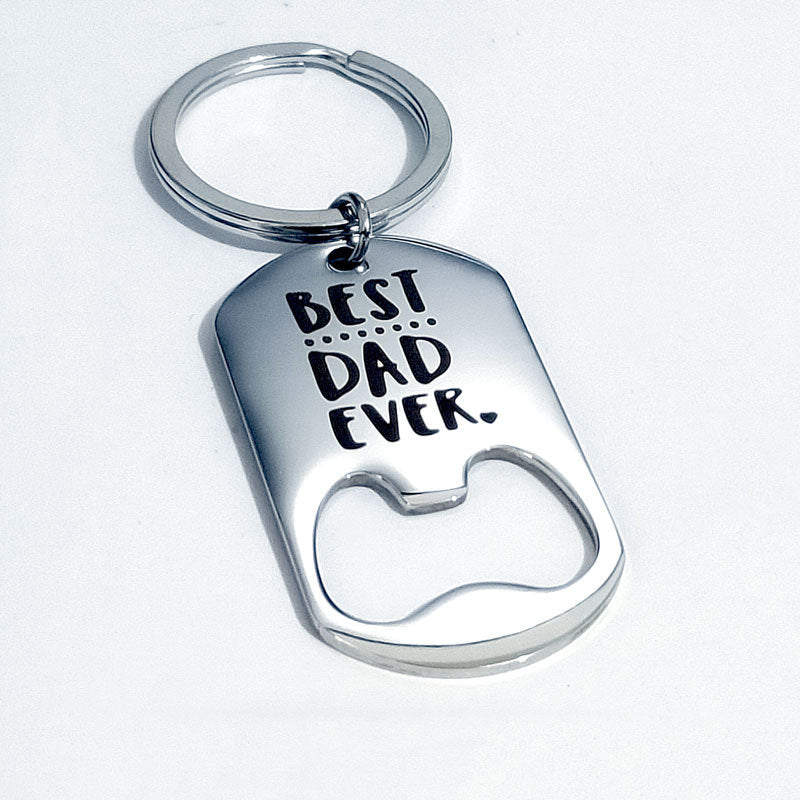Stainless Steel Bottle Opener Key Chain For Father&#39;s Day