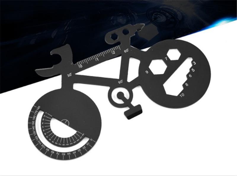 Stainless Steel Multifunctional Bicycle Card Tool Creative Bottle Opener