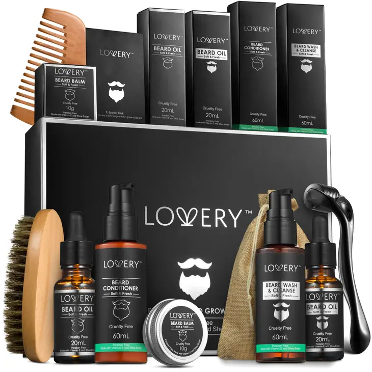 Dad&#39;s Gift, Beard Grooming &amp; Growth Trimming Kit